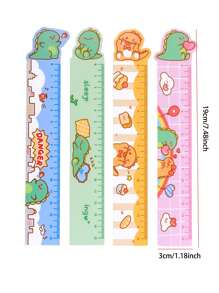 2pcs Cartoon Graphic Random Ruler,Rulers - Multicolor - View 5
