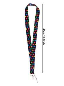 1pc Star Print Lanyard - Multicolor - View 5