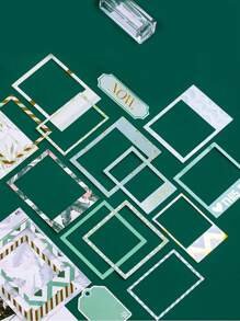 15pcs Random Pattern Frame Sticker - Multicolor - View 1