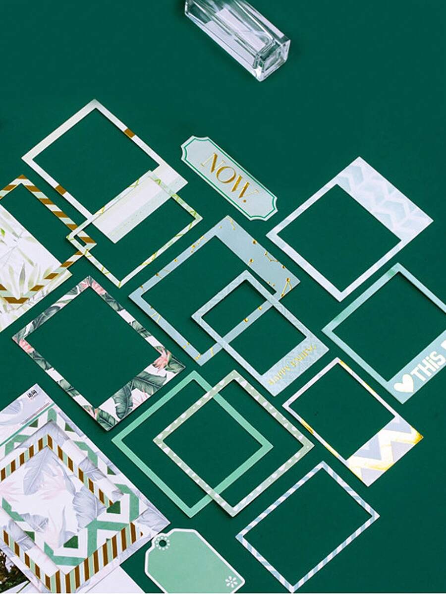 15pcs Random Pattern Frame Sticker - Multicolor - View 1