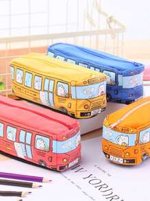 Hộp đựng bút chì ngẫu nhiên hình xe buýt 1pc - Nhiều màu - Xem 1