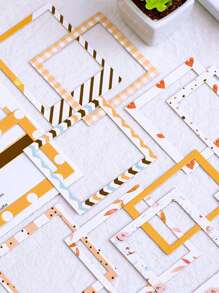 15pcs Random Pattern Frame Sticker - Multicolor - View 2