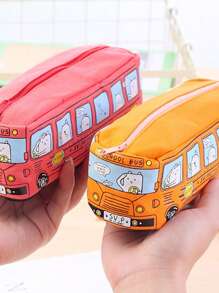 Hộp đựng bút chì ngẫu nhiên hình xe buýt 1pc - Nhiều màu - Xem 3