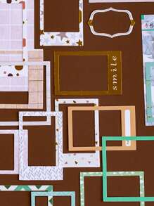 15pcs Random Pattern Frame Sticker - Multicolor - View 3