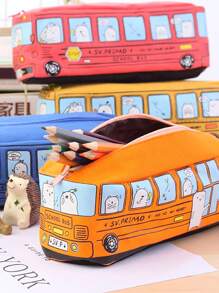 Hộp đựng bút chì ngẫu nhiên hình xe buýt 1pc - Nhiều màu - Xem 4