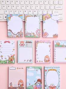 1入組卡通圖案隨機便利貼