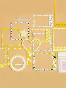 15pcs Random Pattern Frame Sticker - Multicolor - View 4