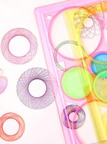 1pc Random Color Spirograph Drawing Ruler,Rulers - Multicolor - View 4