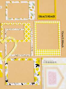 15pcs Random Pattern Frame Sticker - Multicolor - View 6