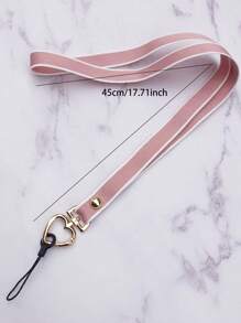 1pc Heart Buckle Lanyard - Multicolor - View 3