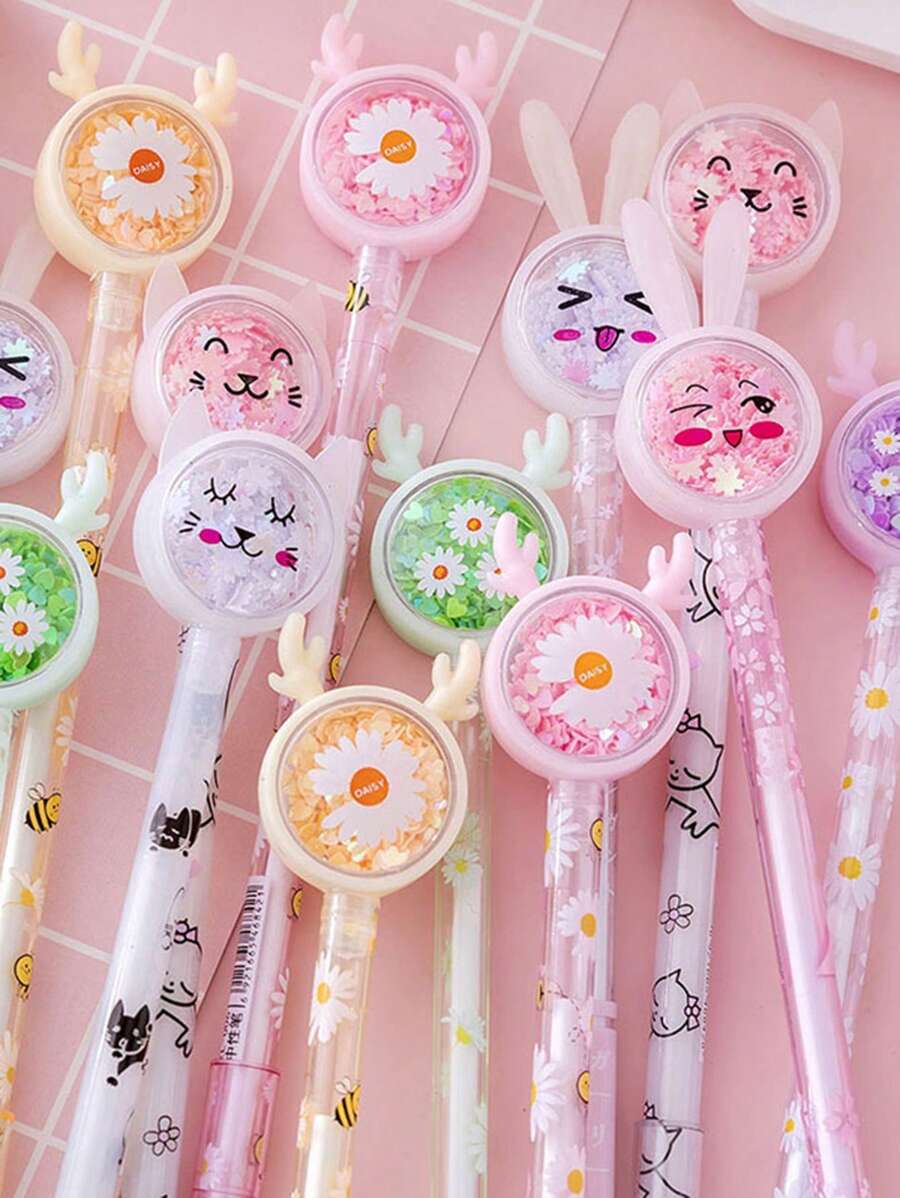 1入組亮片細節隨機中性筆 - 彩色 - 查看 1