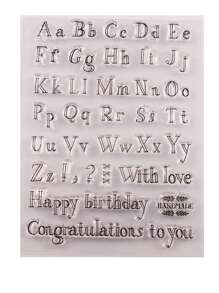 1入組字母圖案印章