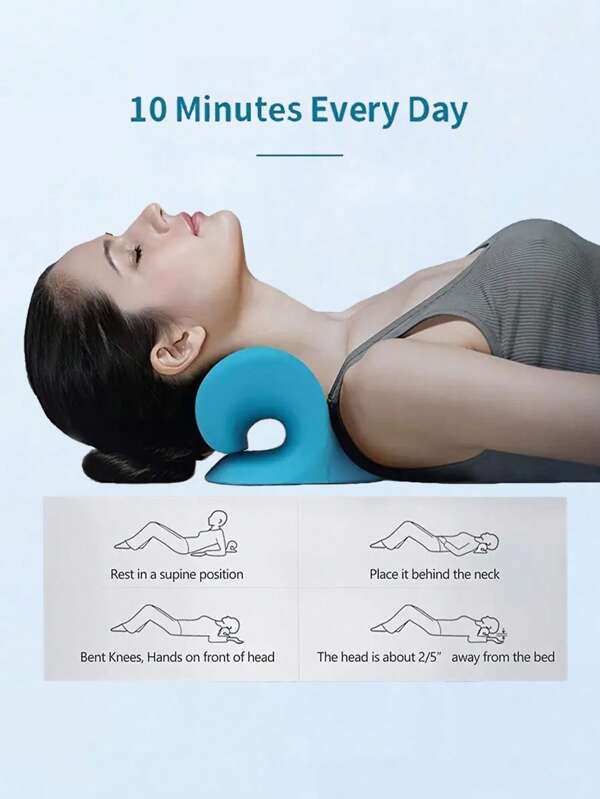 1pc Cervical Pillow, Neck Pillow, Neck And Shoulder Relaxer, Cervical