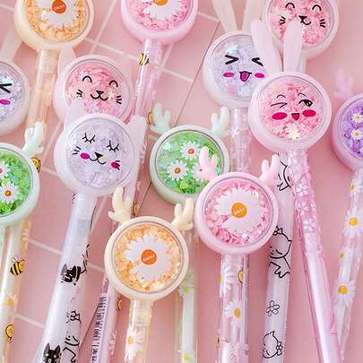 1入組亮片細節隨機中性筆