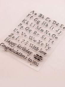 1入組字母圖案印章