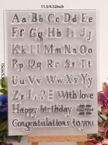 1入組字母圖案印章