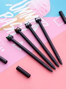 4 cái thiết kế mèo bút bi ngẫu nhiên - Nhiều màu - Xem 3