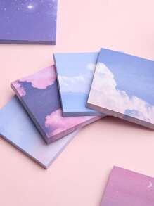 Mô hình phong cảnh 1pc Ghi chú dính ngẫu nhiên - Nhiều màu - Xem 2