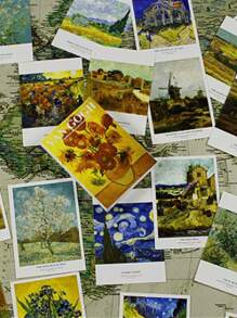 30張油畫明信片 - 彩色 - 查看 3