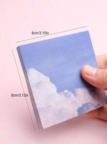 Mô hình phong cảnh 1pc Ghi chú dính ngẫu nhiên - Nhiều màu - Xem 5