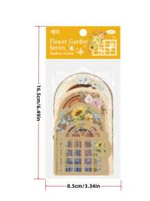 15pcs Door Design Random Decorative Craft Paper - Multicolor - View 3