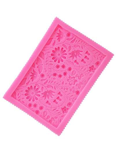 1入組矽膠糖果創意花朵設計巧克力模具烘焙