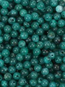 袋 6 8 10 毫米雲狀效果壓克力圓珠仿天然石材用於 Diy 手鍊和項鍊製作珠寶工藝品 - 墨綠色 - 查看 3