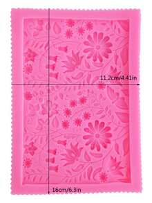 1入組矽膠糖果創意花朵設計巧克力模具烘焙 - 粉色 - 查看 3