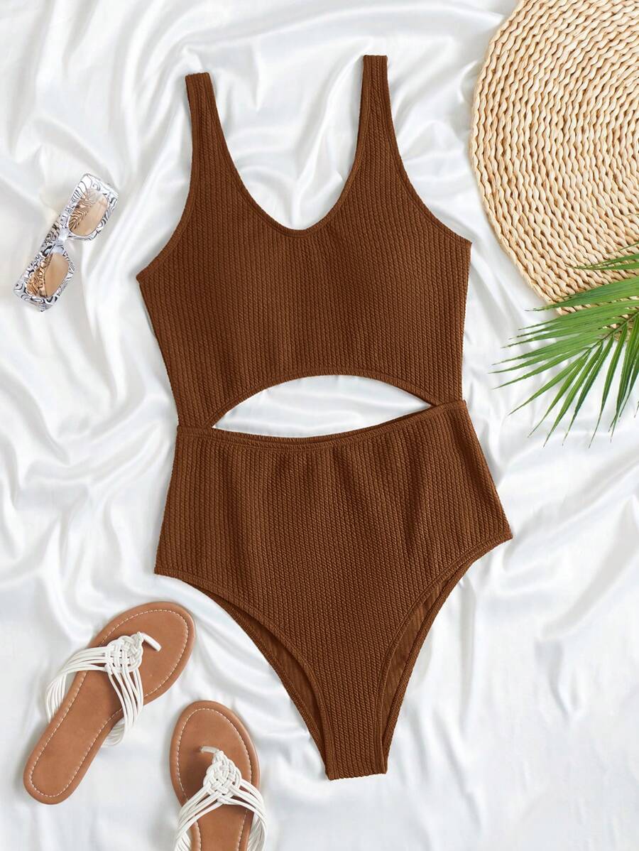 Cut out one piece swimsuit