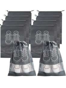 5入組灰色懸掛鞋子收納,鞋包,服裝收納袋 - 灰色 - 查看 1