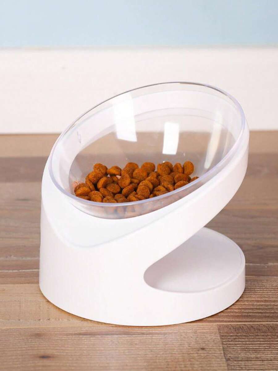1 cái bát thú cưng trong suốt cho chó và mèo để cho ăn - trắng - Xem 1