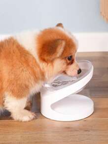 1 cái bát thú cưng trong suốt cho chó và mèo để cho ăn - trắng - Xem 2