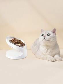 1 cái bát thú cưng trong suốt cho chó và mèo để cho ăn - trắng - Xem 5