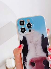 奶牛圖案手機外殼 - 彩色 - 查看 3