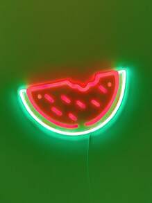 1入組西瓜形霓虹燈創意PS水果設計家居裝飾LED霓虹燈 - 彩色 - 查看 8