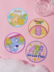 SHEIN X Care Bears 4入組卡通圖案杯墊