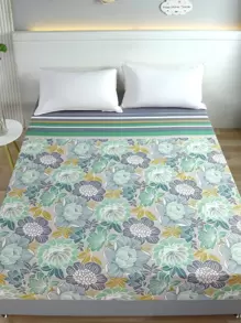 1 Họa Tiết Hoa Trang Bị Tấm Hiện Đại Vải Trang Bị Tấm Đáy Cho Gia Đình - màu xanh lá - Xem 1