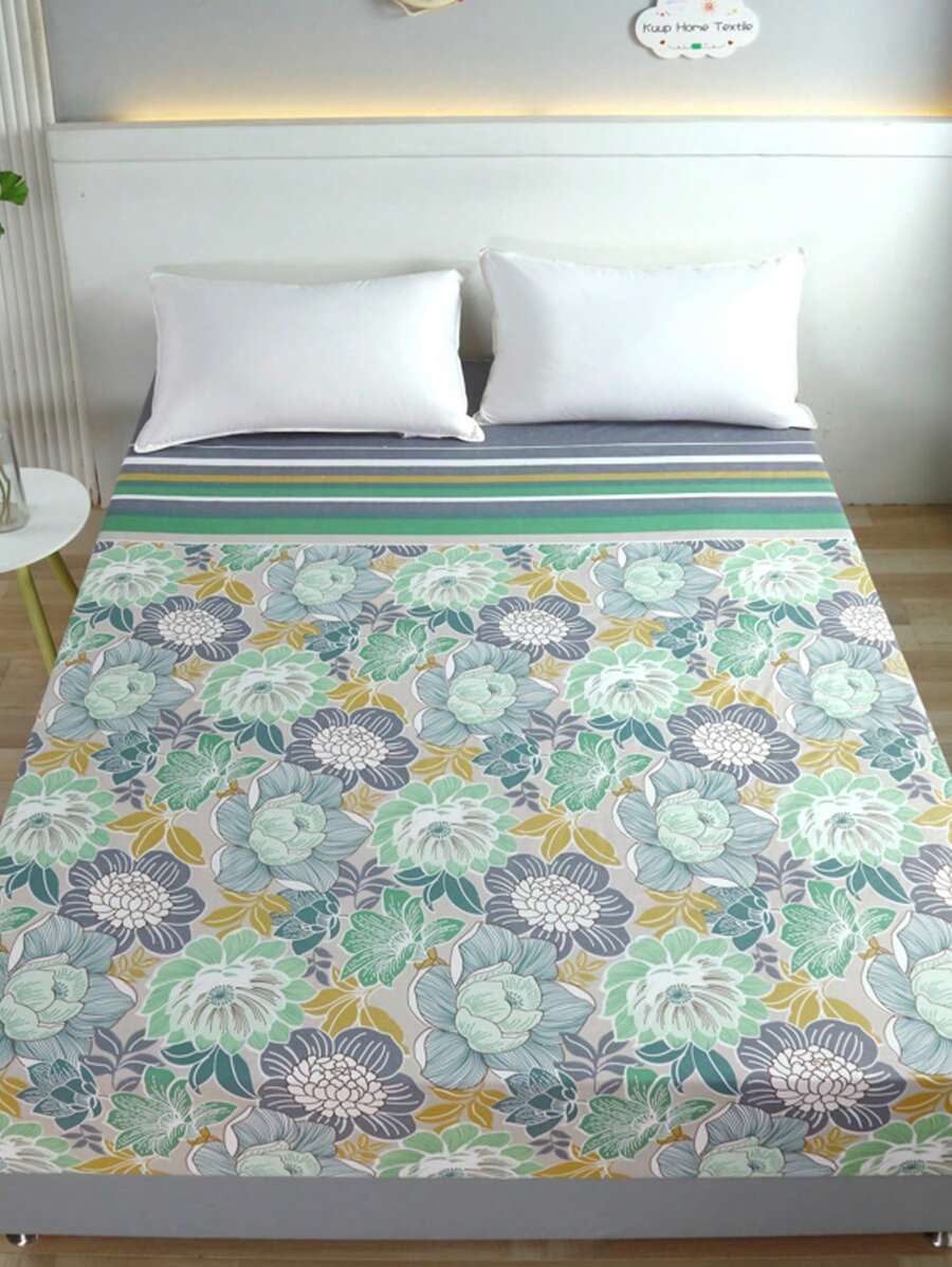 1 Họa Tiết Hoa Trang Bị Tấm Hiện Đại Vải Trang Bị Tấm Đáy Cho Gia Đình - màu xanh lá - Xem 1