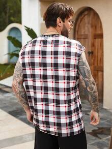 Manfinity Homme Men Plaid Print Tank Top - Multicolor - View 2