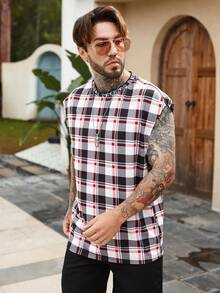 Manfinity Homme Men Plaid Print Tank Top - Multicolor - View 3