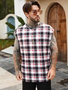 Manfinity Homme Men Plaid Print Tank Top - Multicolor - View 5