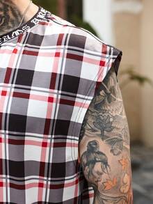 Manfinity Homme Men Plaid Print Tank Top - Multicolor - View 7