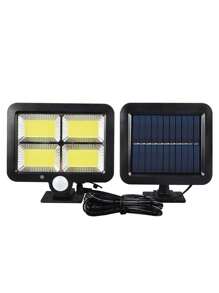 1 đèn lồng năng lượng mặt trời ABS, đèn lồng năng lượng mặt trời ngoài trời tối giản cho gia đình, đèn chiếu sáng ngoài trời cho lối đi, sân, hiên - trắng - Xem 2