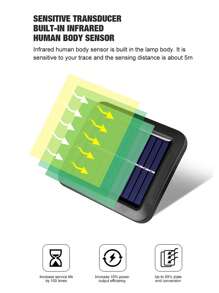 1 đèn lồng năng lượng mặt trời ABS, đèn lồng năng lượng mặt trời ngoài trời tối giản cho gia đình, đèn chiếu sáng ngoài trời cho lối đi, sân, hiên - trắng - Xem 5