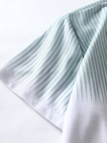 Manfinity Homme Men Striped Print Polo Shirt - White - View 6