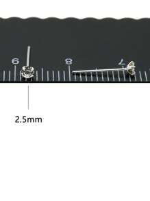 12pcs Rhinestone Decor Nose Stud