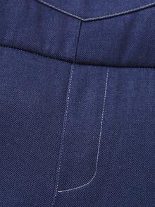 小男童素色背帶連體短褲和配件帽 - 藏蓝色 - 查看 8