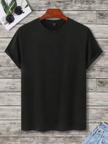 Manfinity Hypemode Nam Áo thun Bông Đồ họa hoa & khẩu hiệu - màu đen - Xem 2