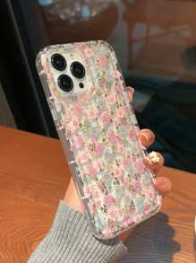 花卉花紋防摔手機殼 - 彩色 - 查看 3