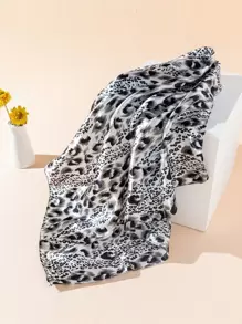 豹紋印花方巾 - 彩色 - 查看 3